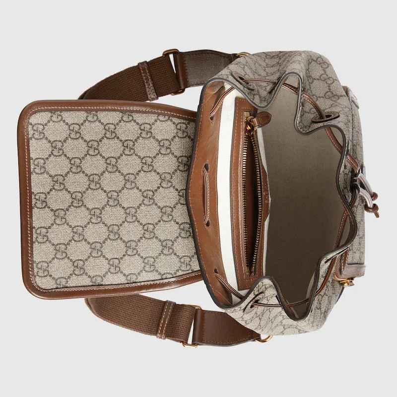 BACKPACK WITH INTERLOCKING G