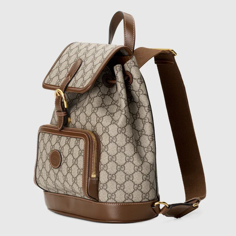 BACKPACK WITH INTERLOCKING G