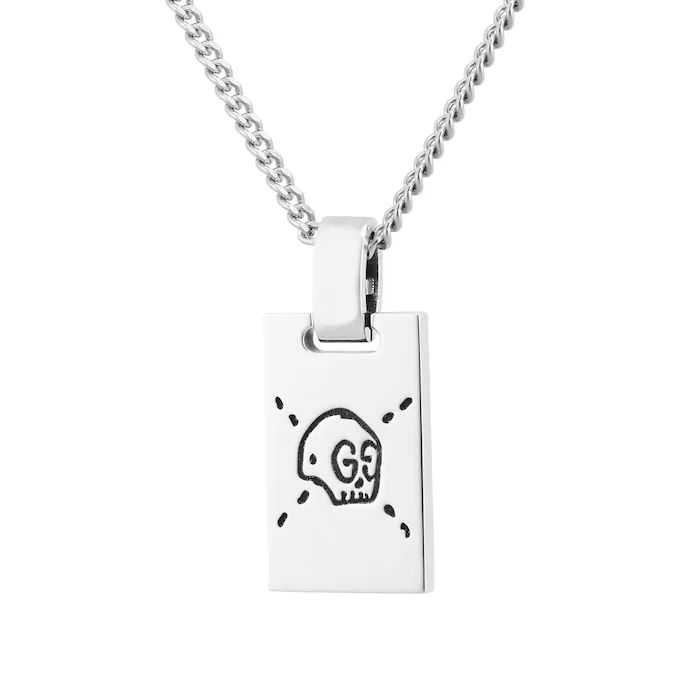 Sterling Silver Ghost Pendant Necklace YBB45531500100U