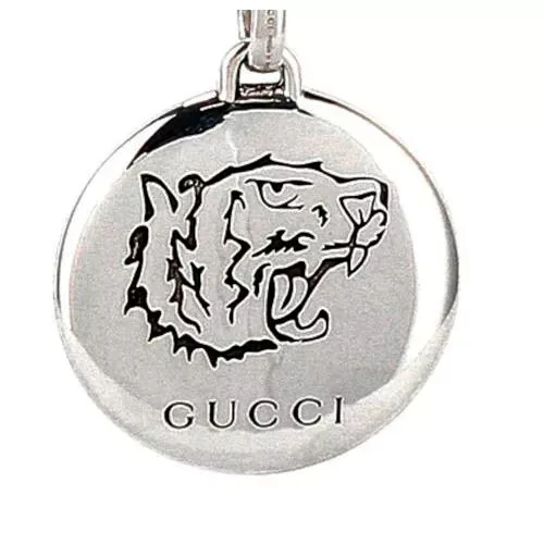 Necklace BLIND FOR LOVE Tiger Head Motif Pendant Adjustable Chain Silver
