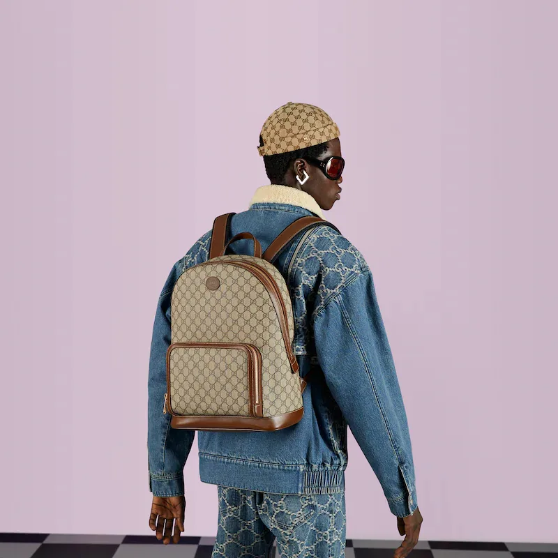 BACKPACK WITH INTERLOCKING G