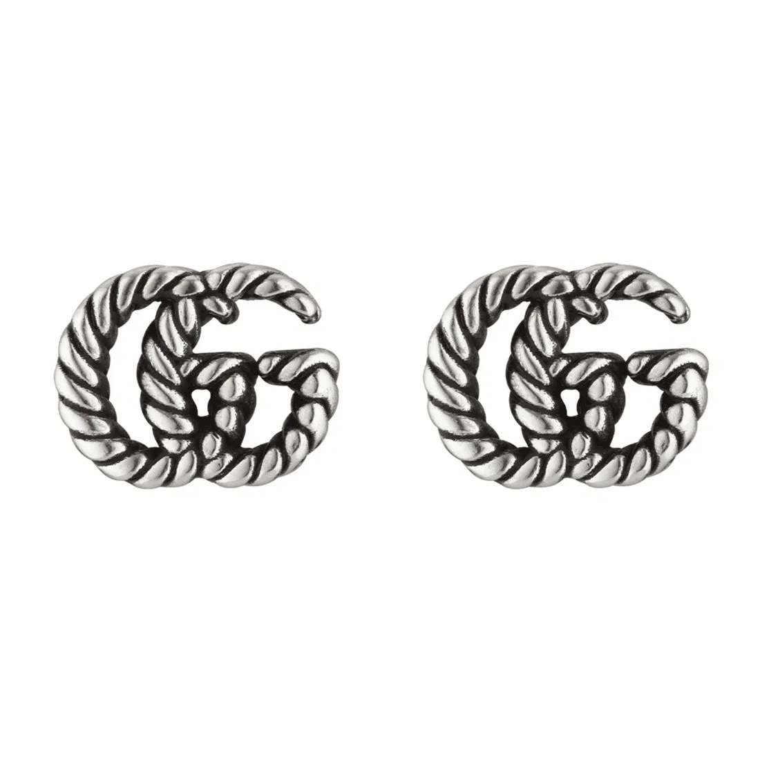 Sterling Silver Marmont Double G Stud Earrings