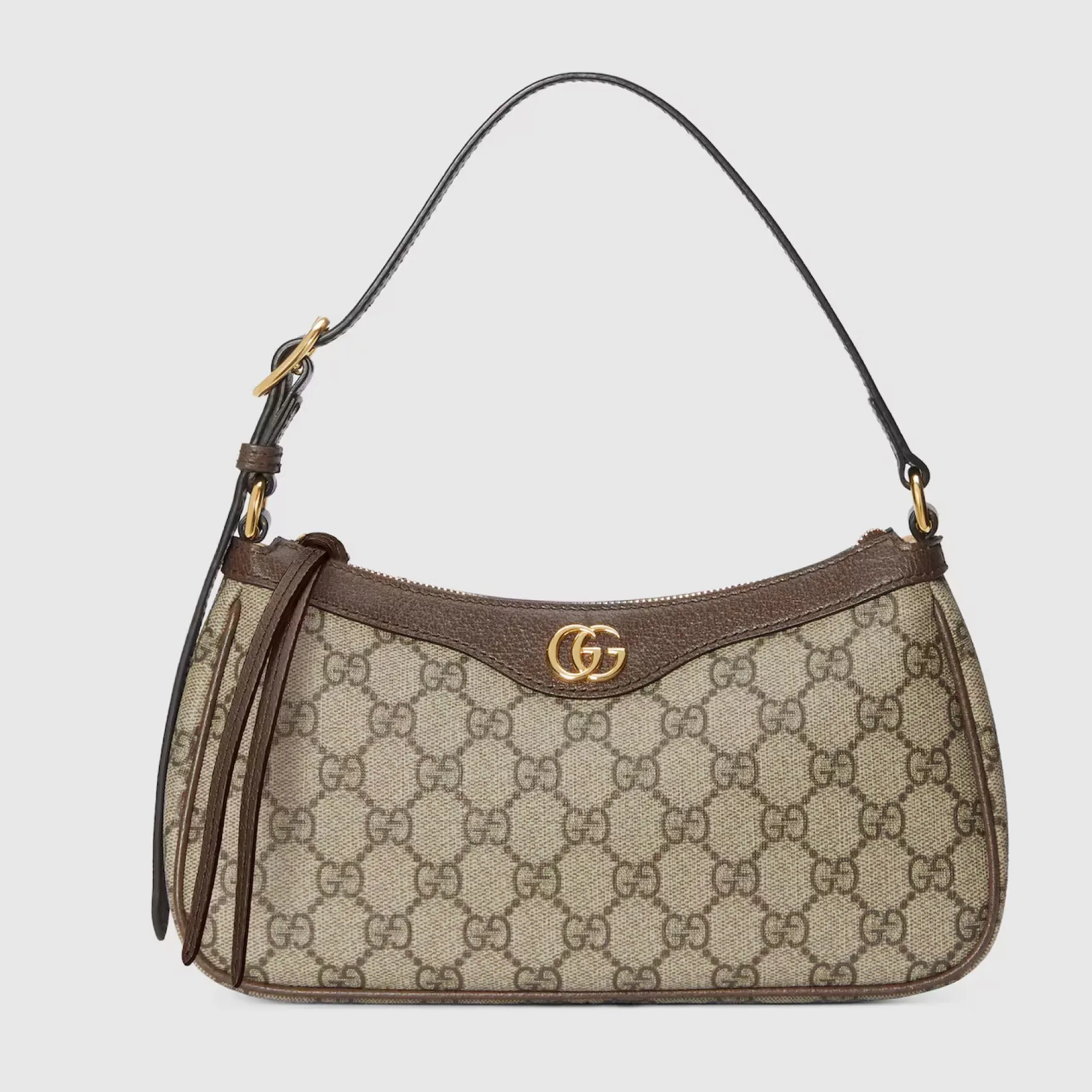 [TOP]Gucci Ophidia Collection Small Handbag - Beige And Dark Brown Bag
