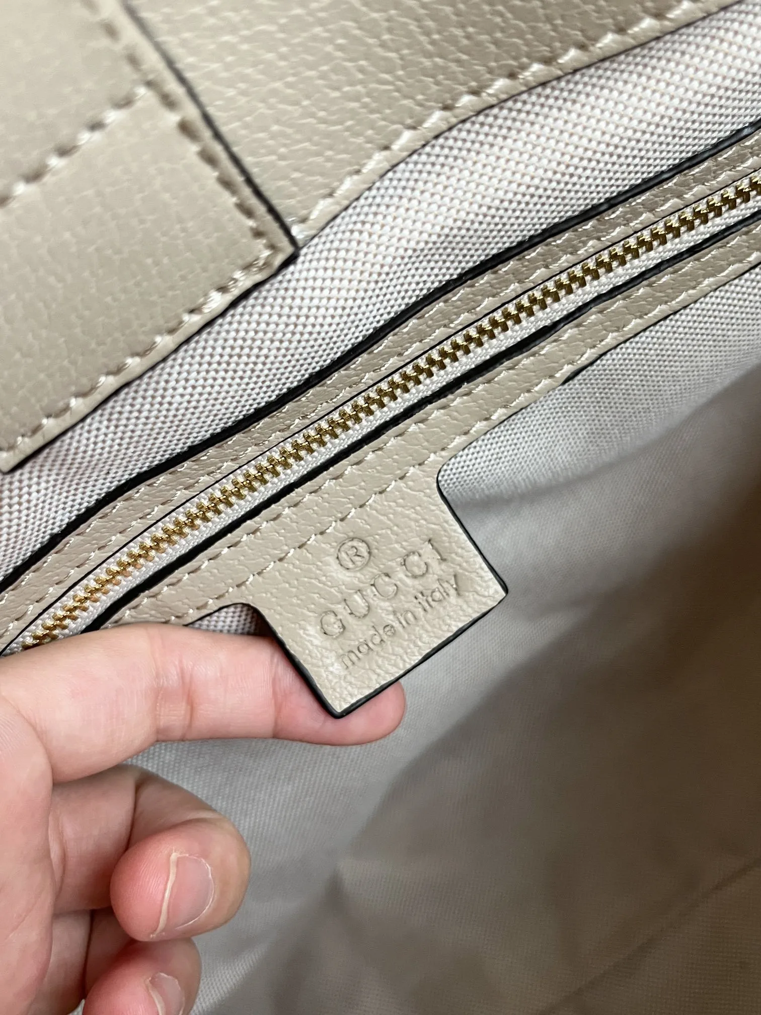 Gucci Ophidia medium tote bag Beige- Bag
