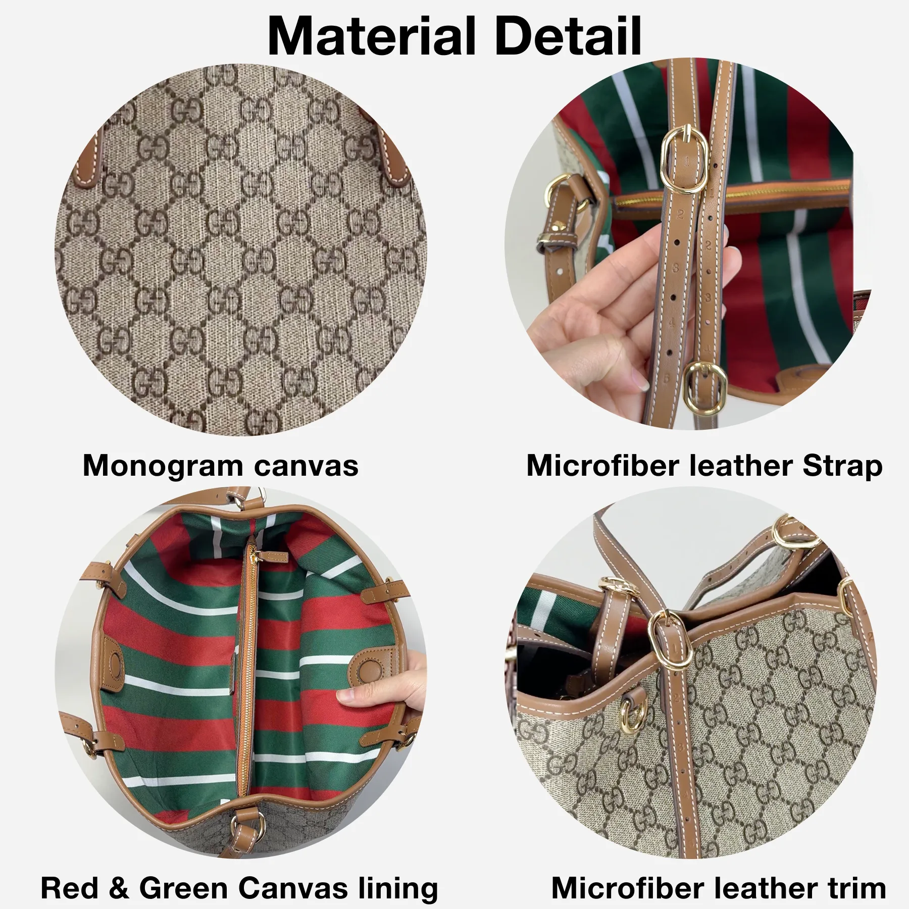 Gucci GG Emblem Medium brown tote bag