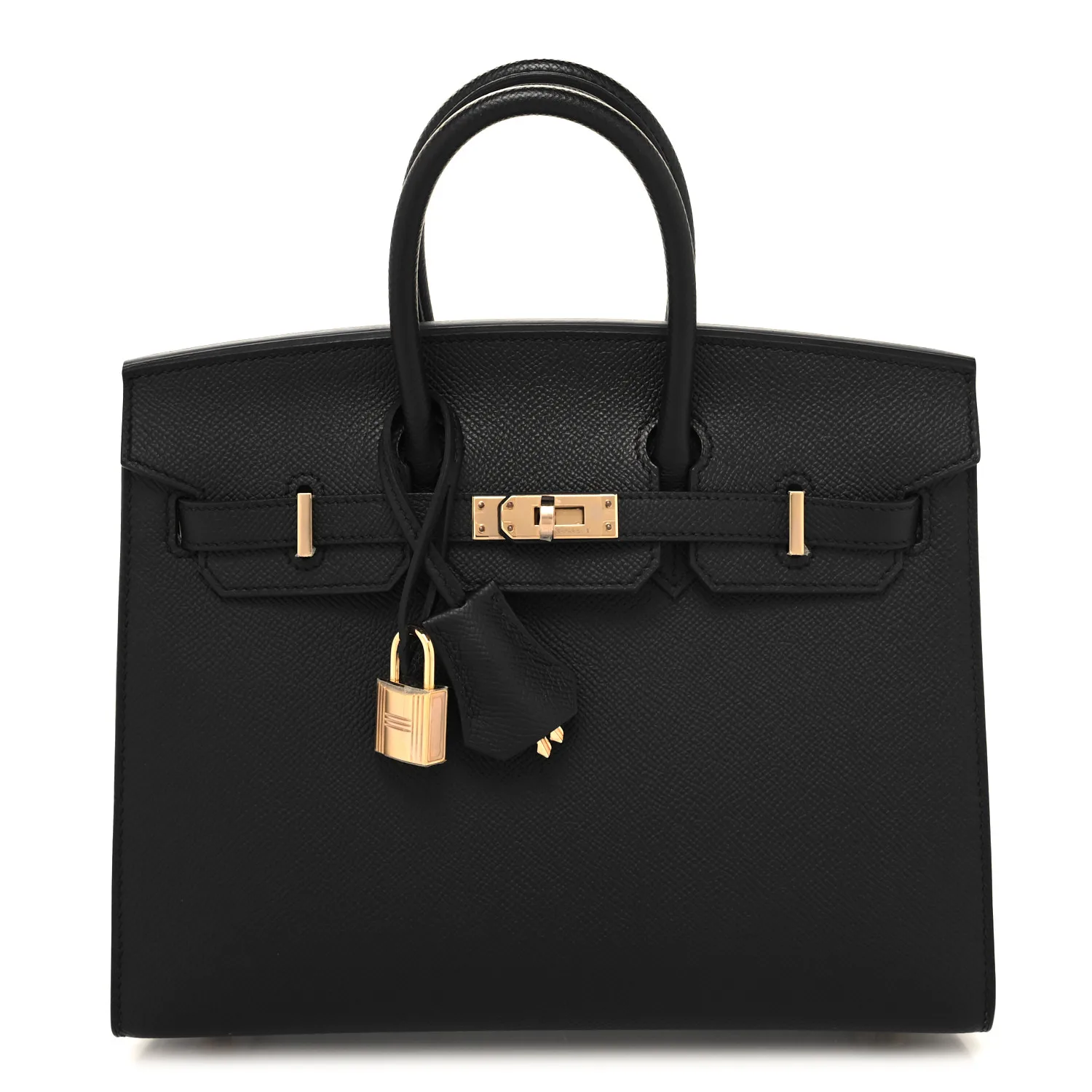 Epsom Birkin Sellier 25 Black（Golden Lock）