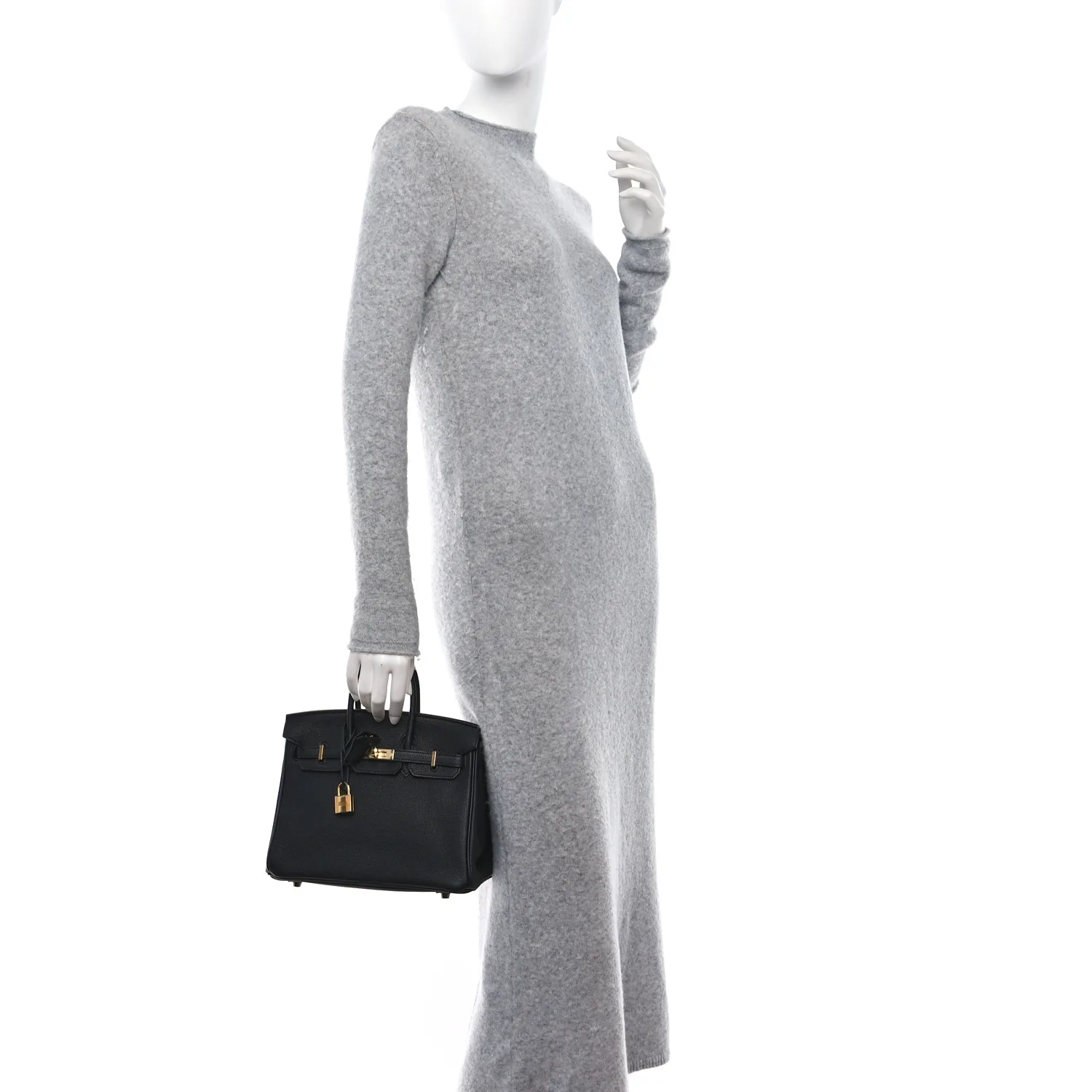 Epsom Birkin Sellier 25 Black（Golden Lock）