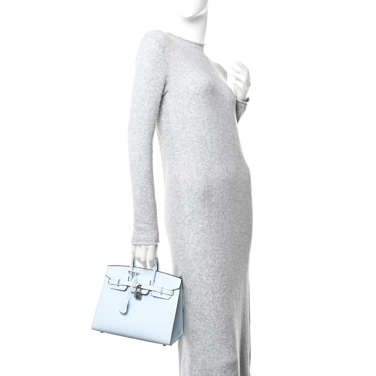 Epsom Birkin Sellier 25 Bleu Brume