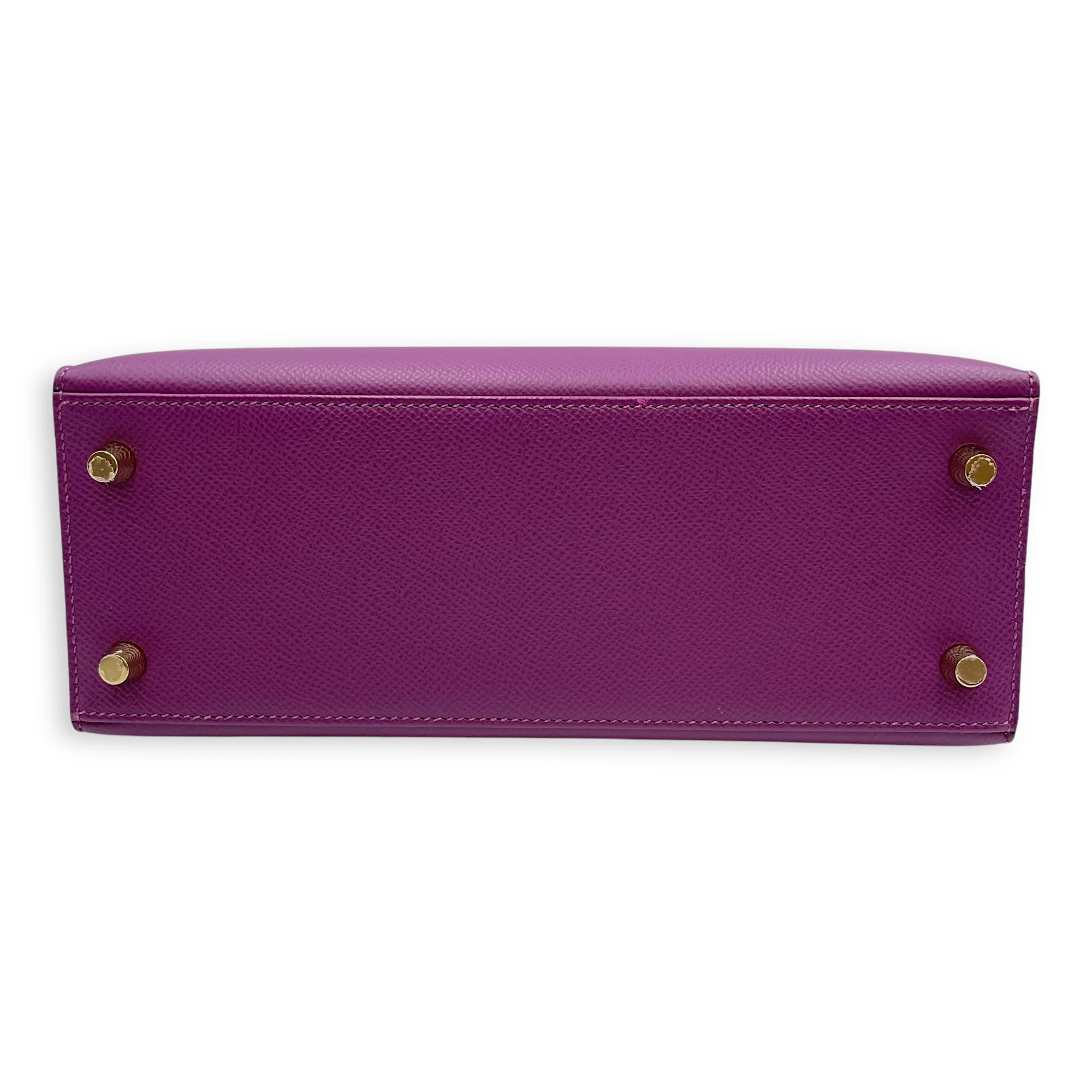 Sellier Kelly 25 Anemone in Epsom, Gold hardware