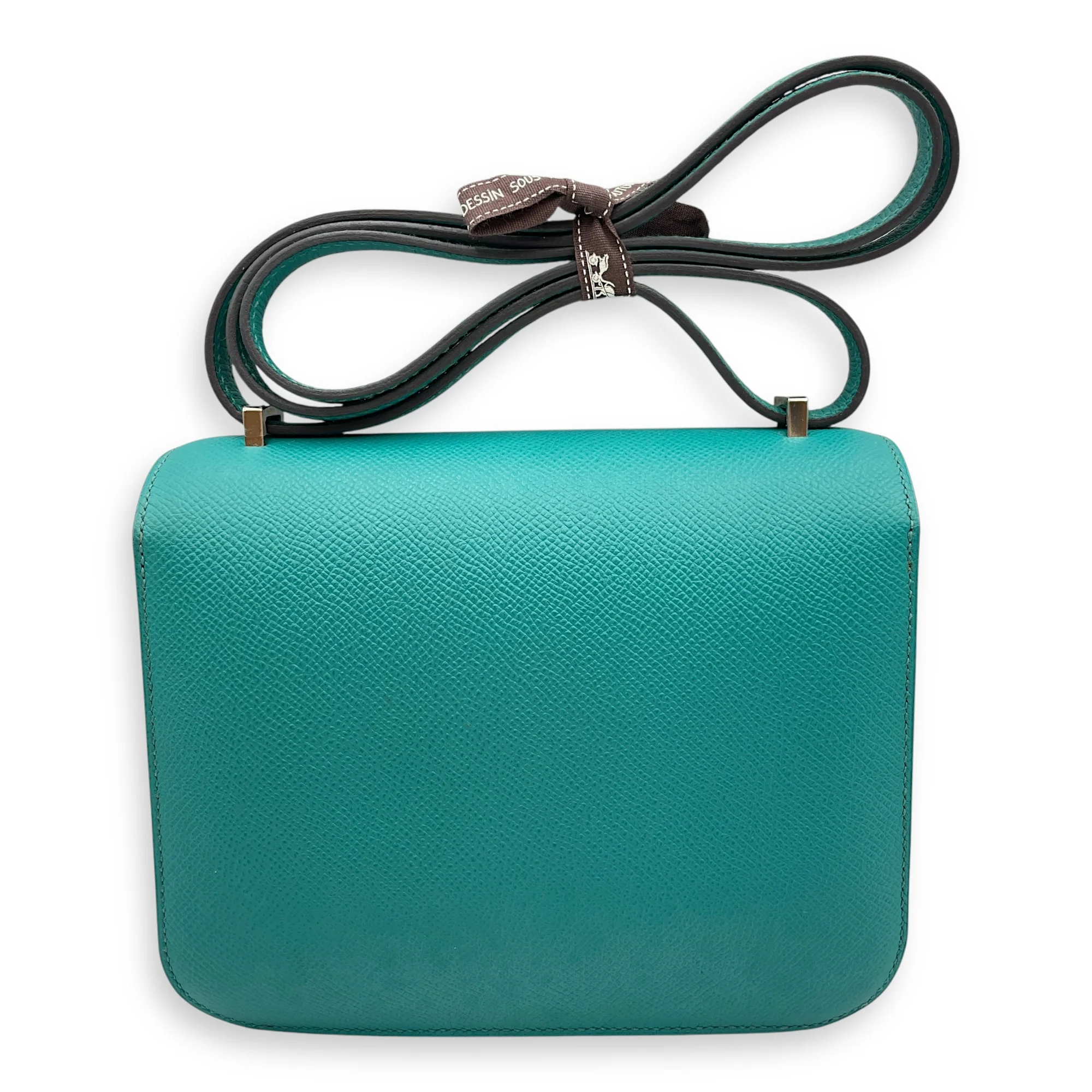 Constance 18 Paon/Menthe in Epsom, Enamel hardware