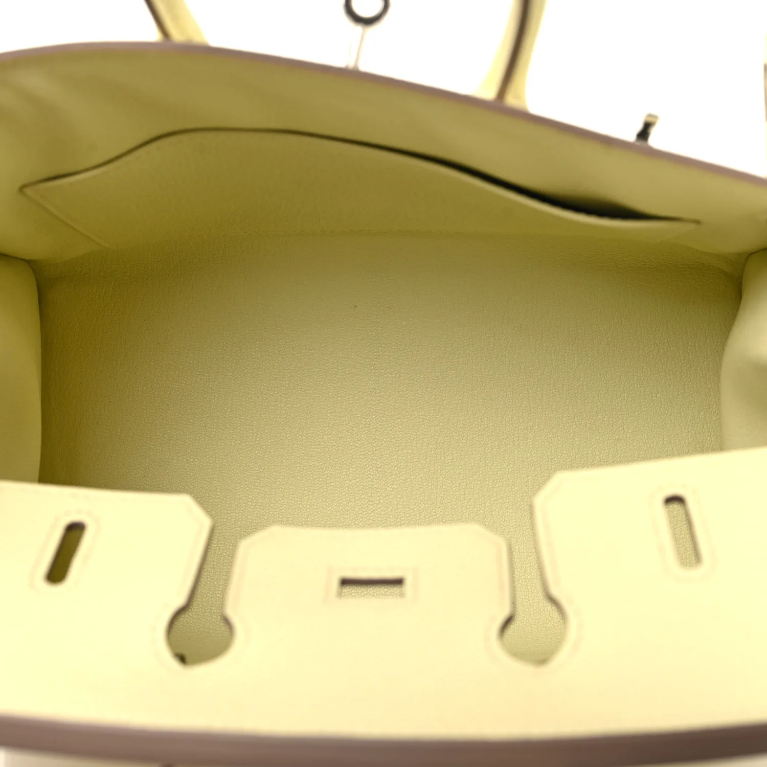 Epsom Birkin Sellier 25 Jaune Milton
