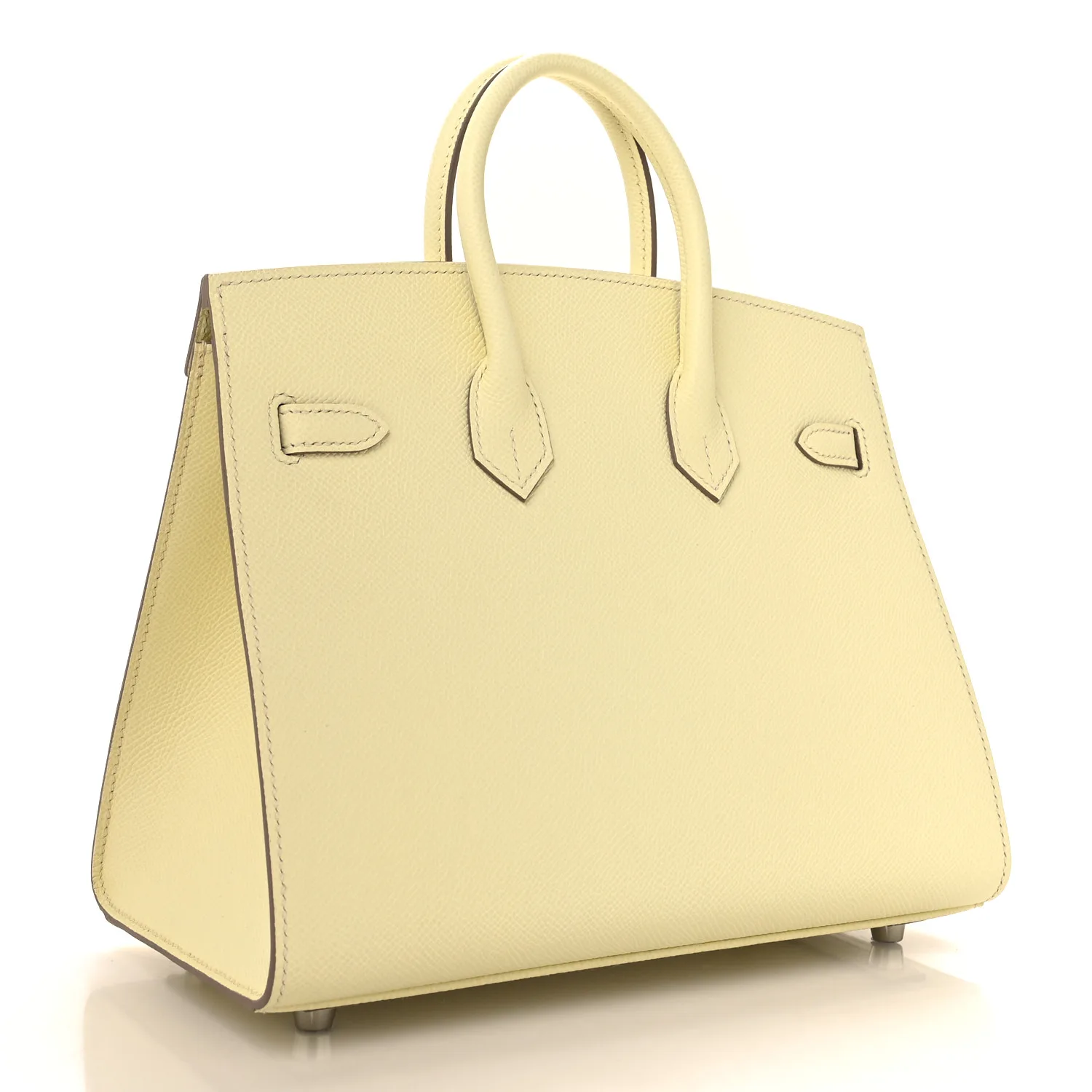 Epsom Birkin Sellier 25 Jaune Milton