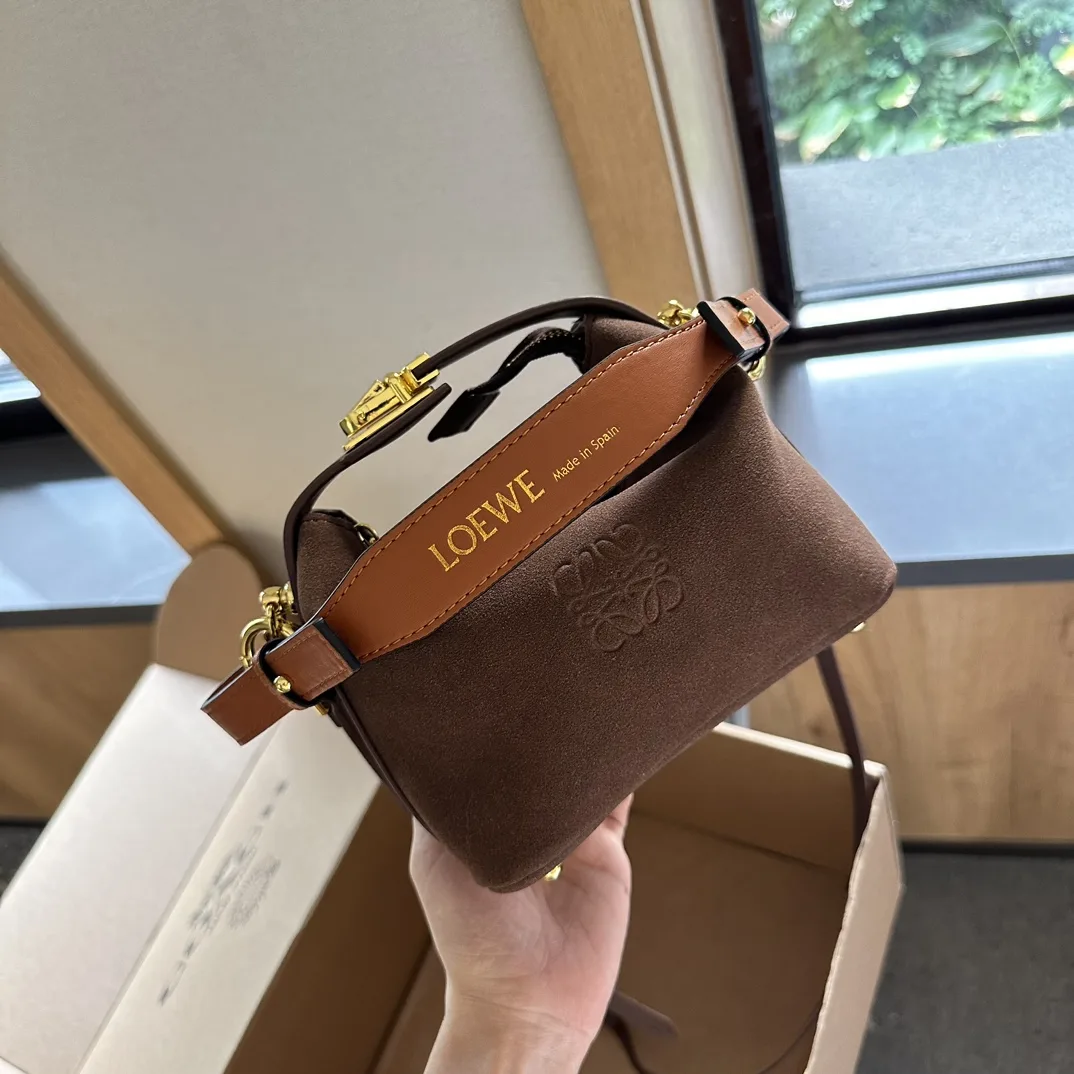 Cubi Anagram Jacquard & Calfskin Shoulder Bag