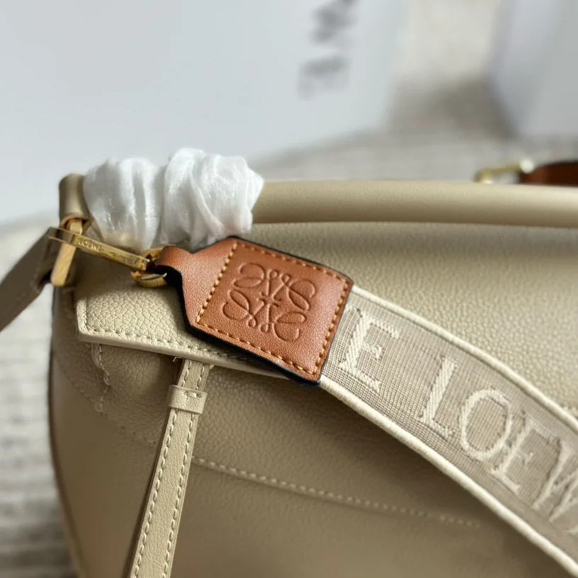 Puzzle bag in soft grained calfskin