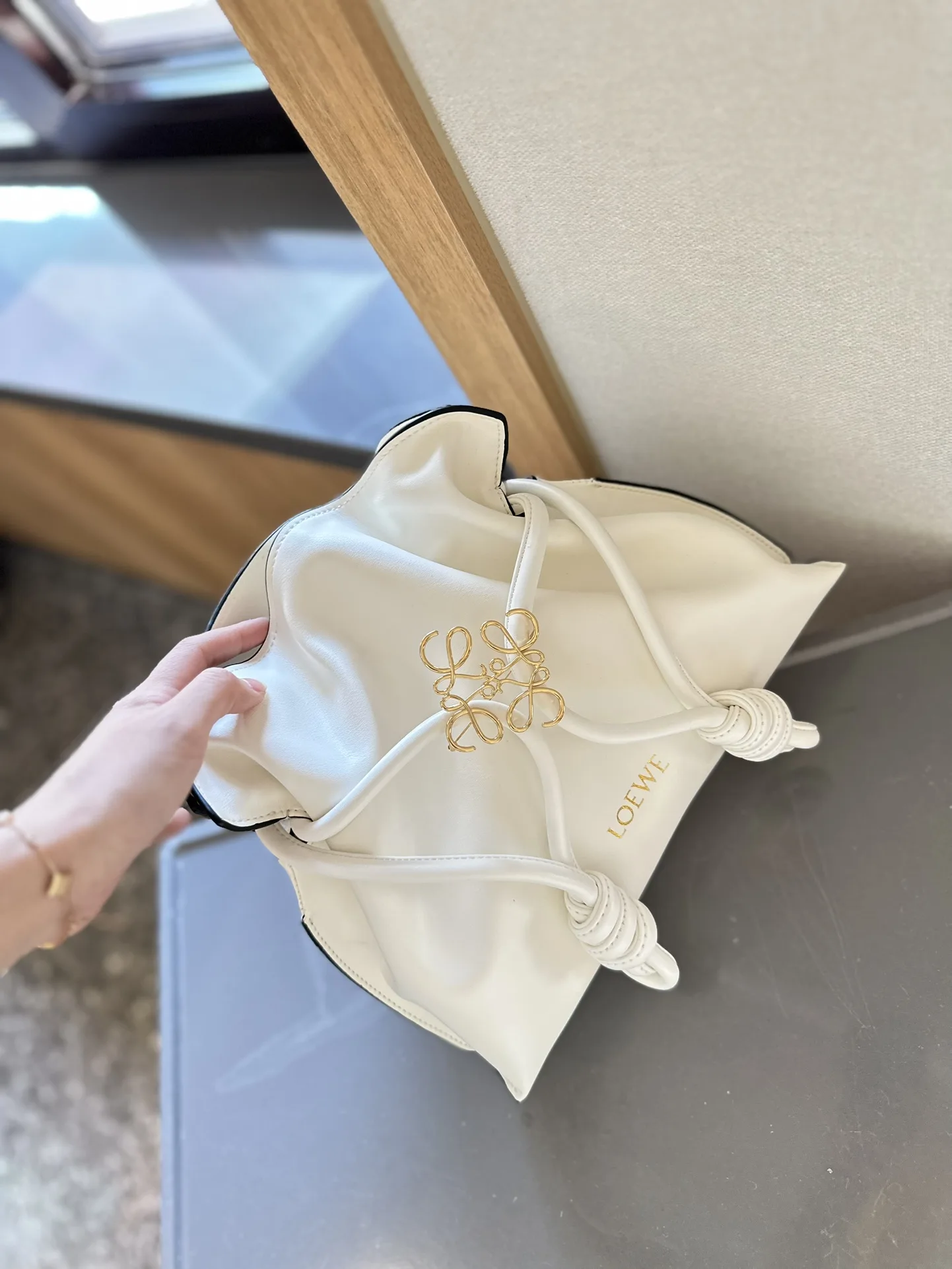 Flamenco clutch in nappa calfskin