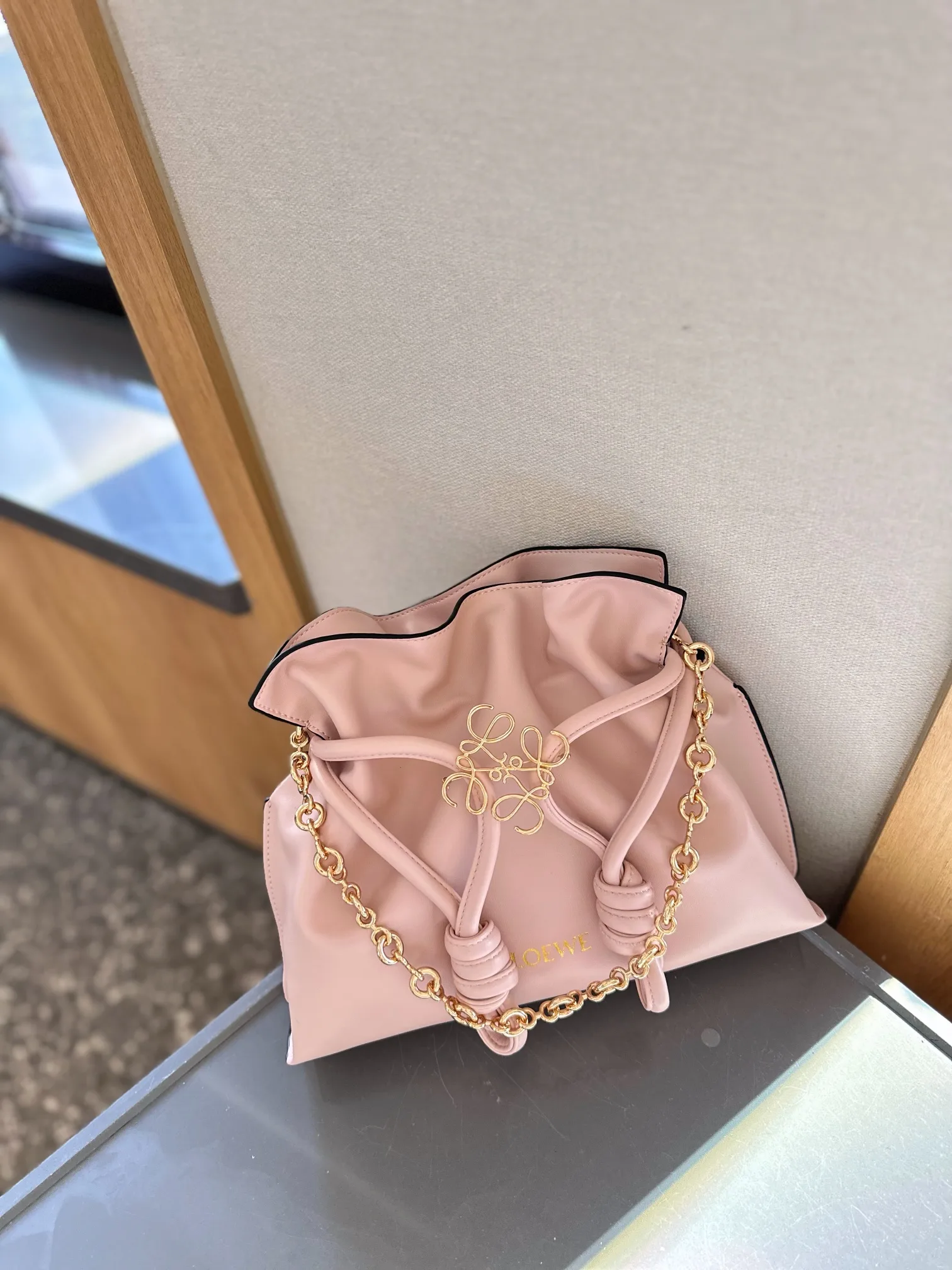 Flamenco clutch in nappa calfskin