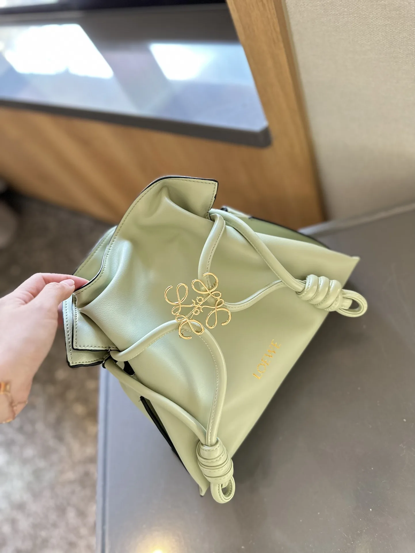 Flamenco clutch in nappa calfskin