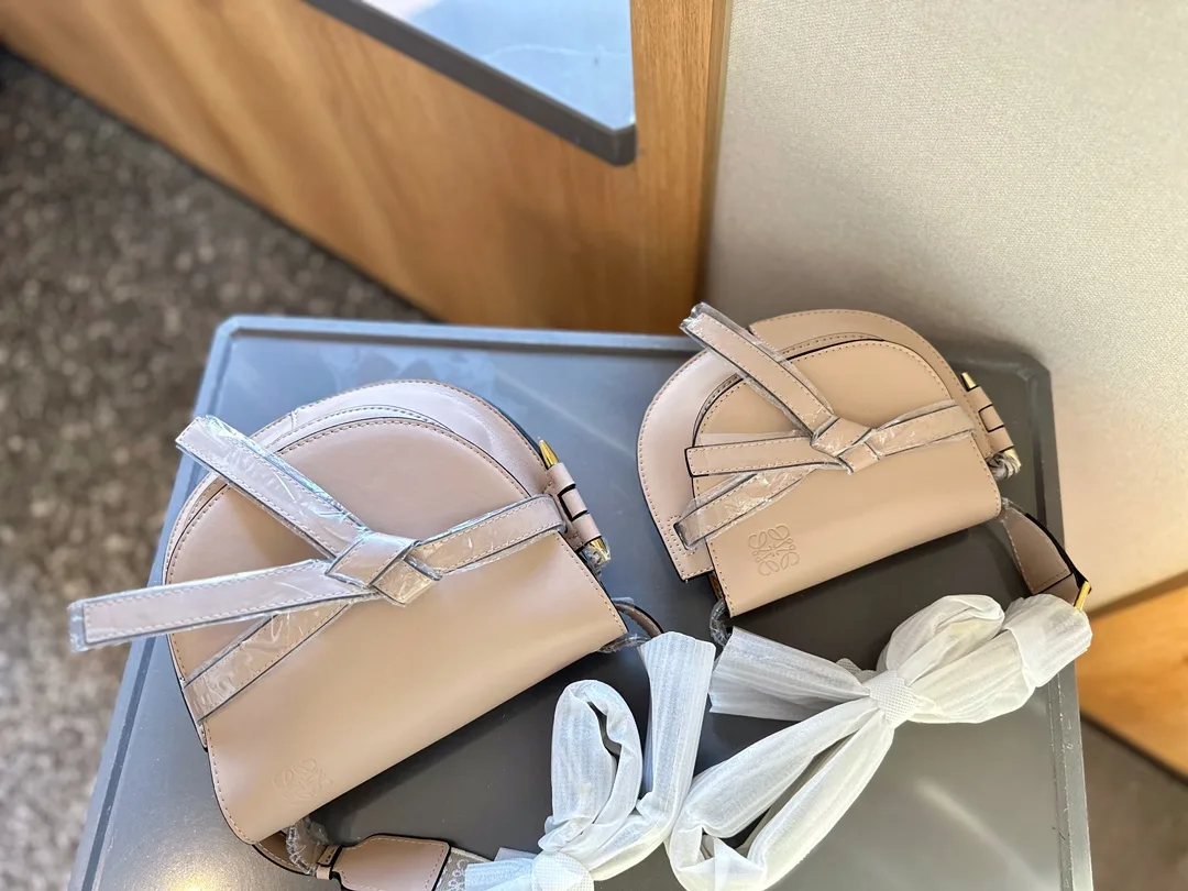 Gate Dual bag in soft calfskin and jacquard