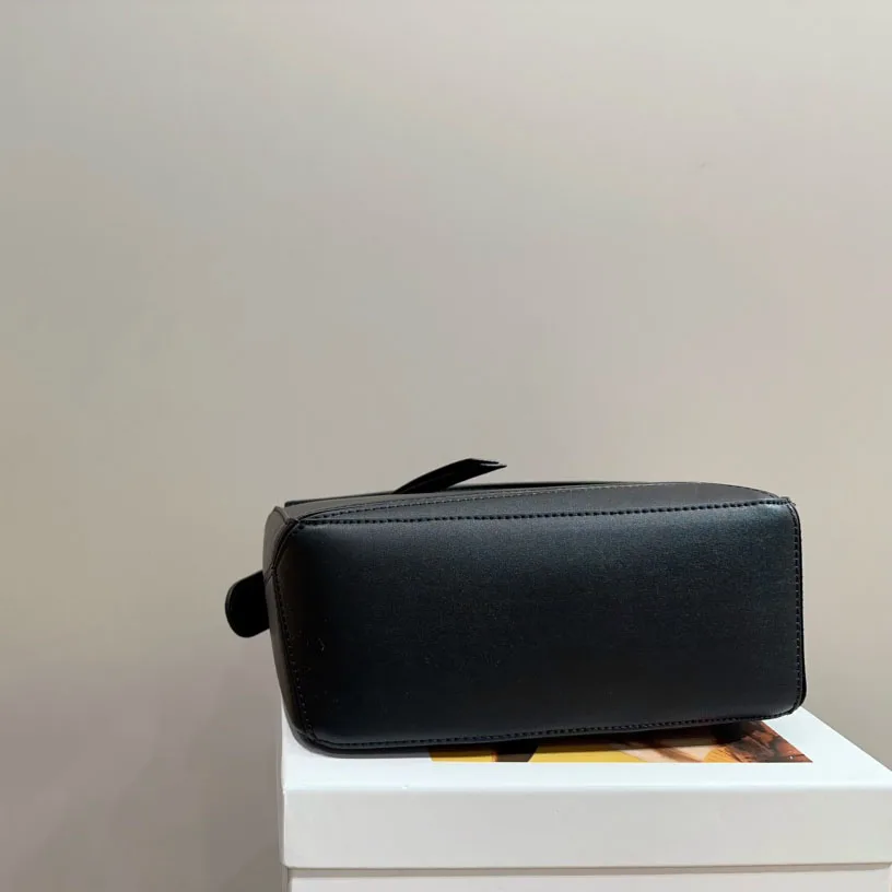 Puzzle bag in soft grained calfskin