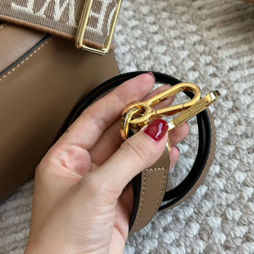 Puzzle bag in soft grained calfskin