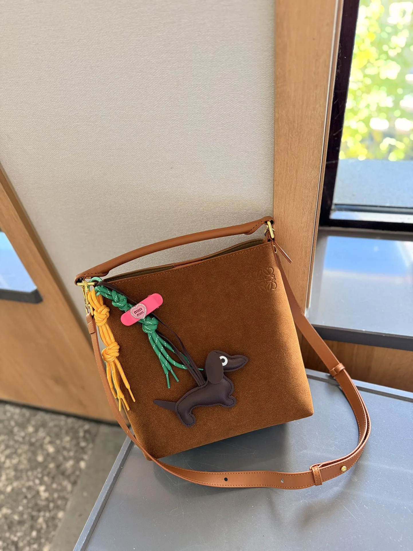 Suede Shoulder Bag