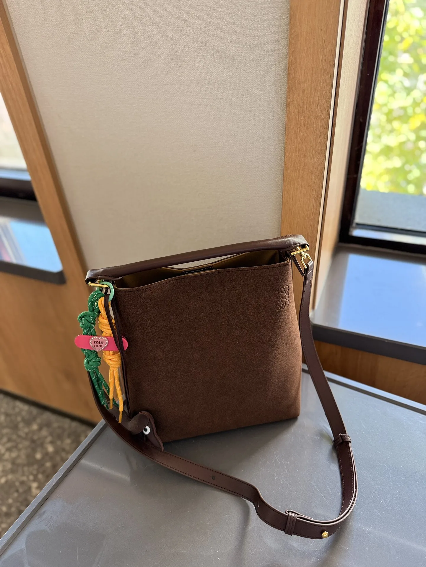 Suede Shoulder Bag