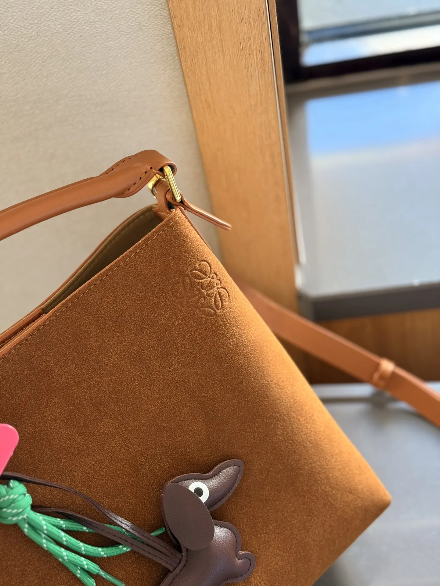 Suede Shoulder Bag