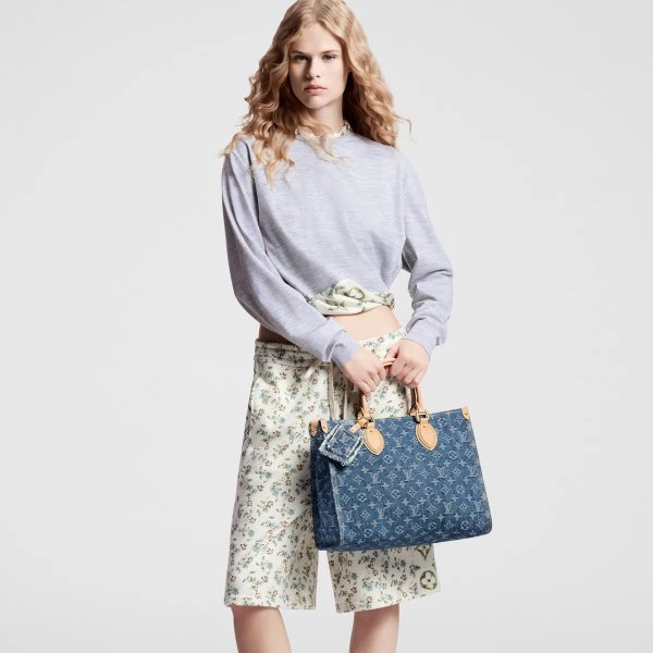 【🔥Special Offers🔥】Louis Vuitton M46871 OnTheGo MM Denim Blue