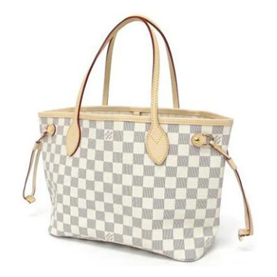 N51110 Neverfull PM Shoulder Bag Damier Azur Canvas