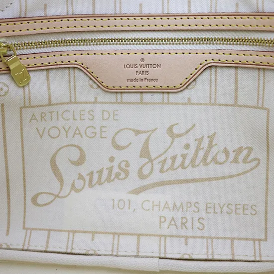 N51110 Neverfull PM Shoulder Bag Damier Azur Canvas