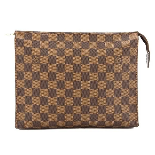 Damier Ebene Clutches Brown