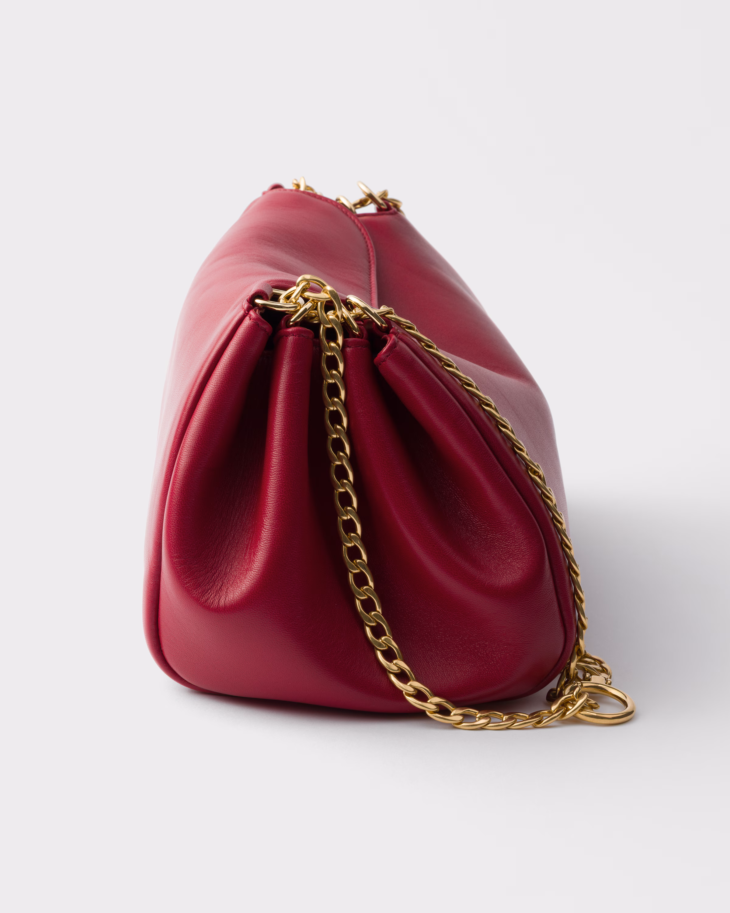 Prada Tumulte small nappa leather bag-Cherry