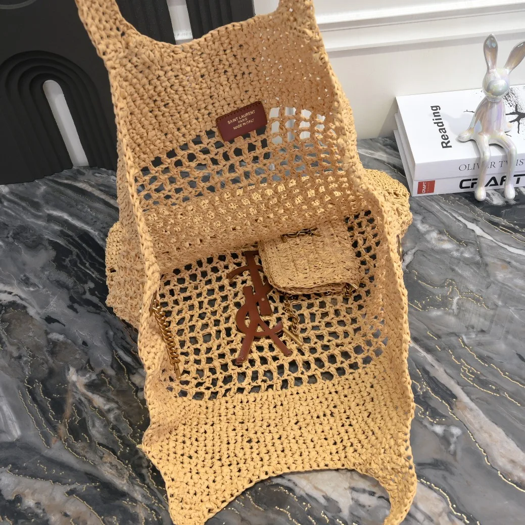 Saint Laurent Icare In Raffia - Bag