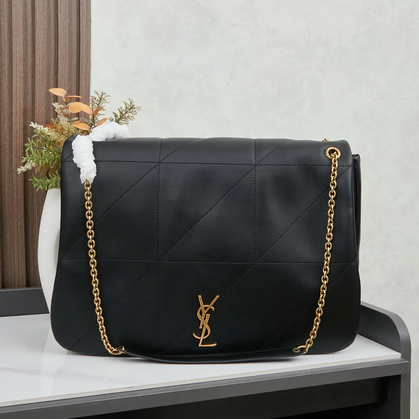 SAINT LAUREN JAMIE 4.3 Large IN Calfskin Black - Bag