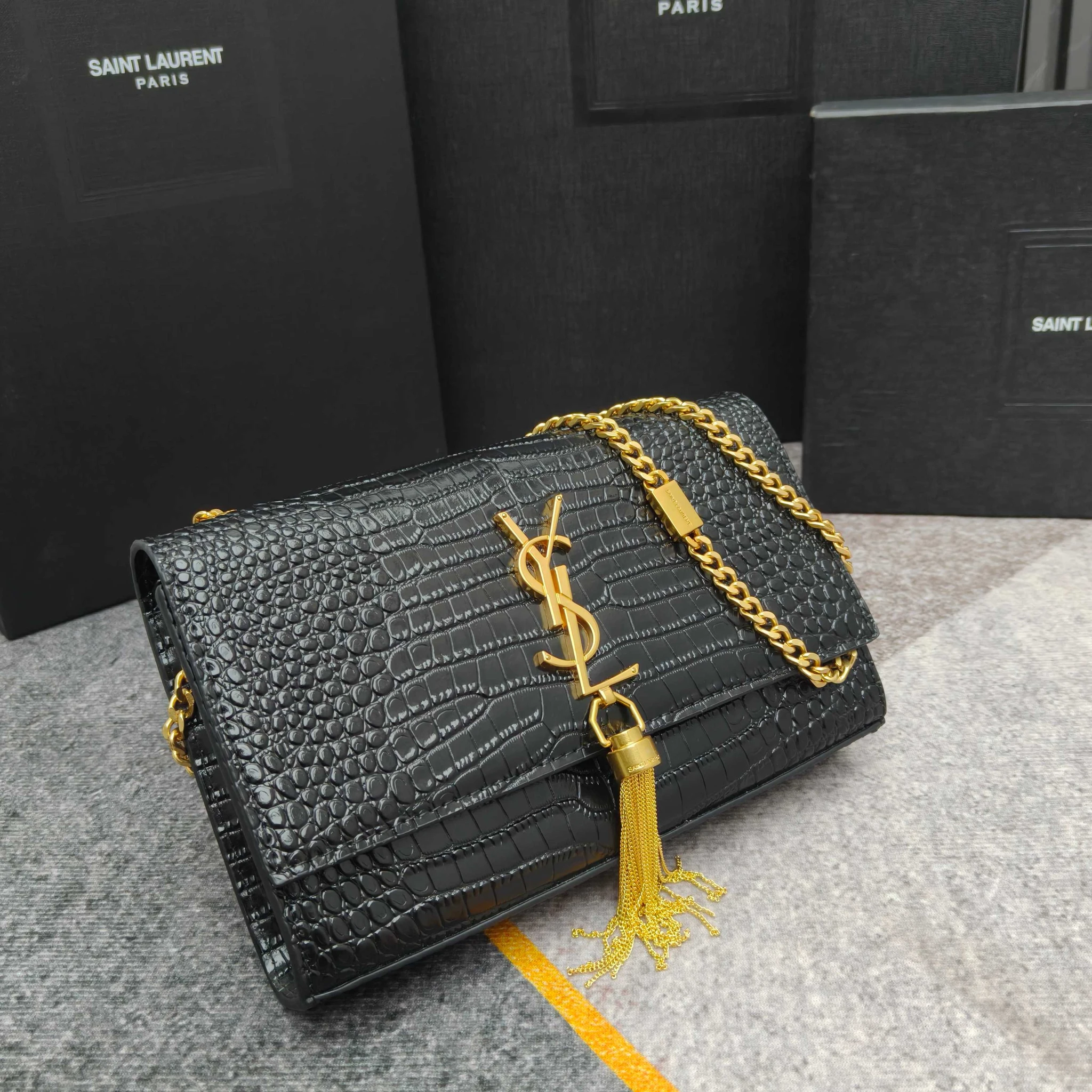 SAINT LAURENT YSL Kate Tassel Chain Wallet - Bag