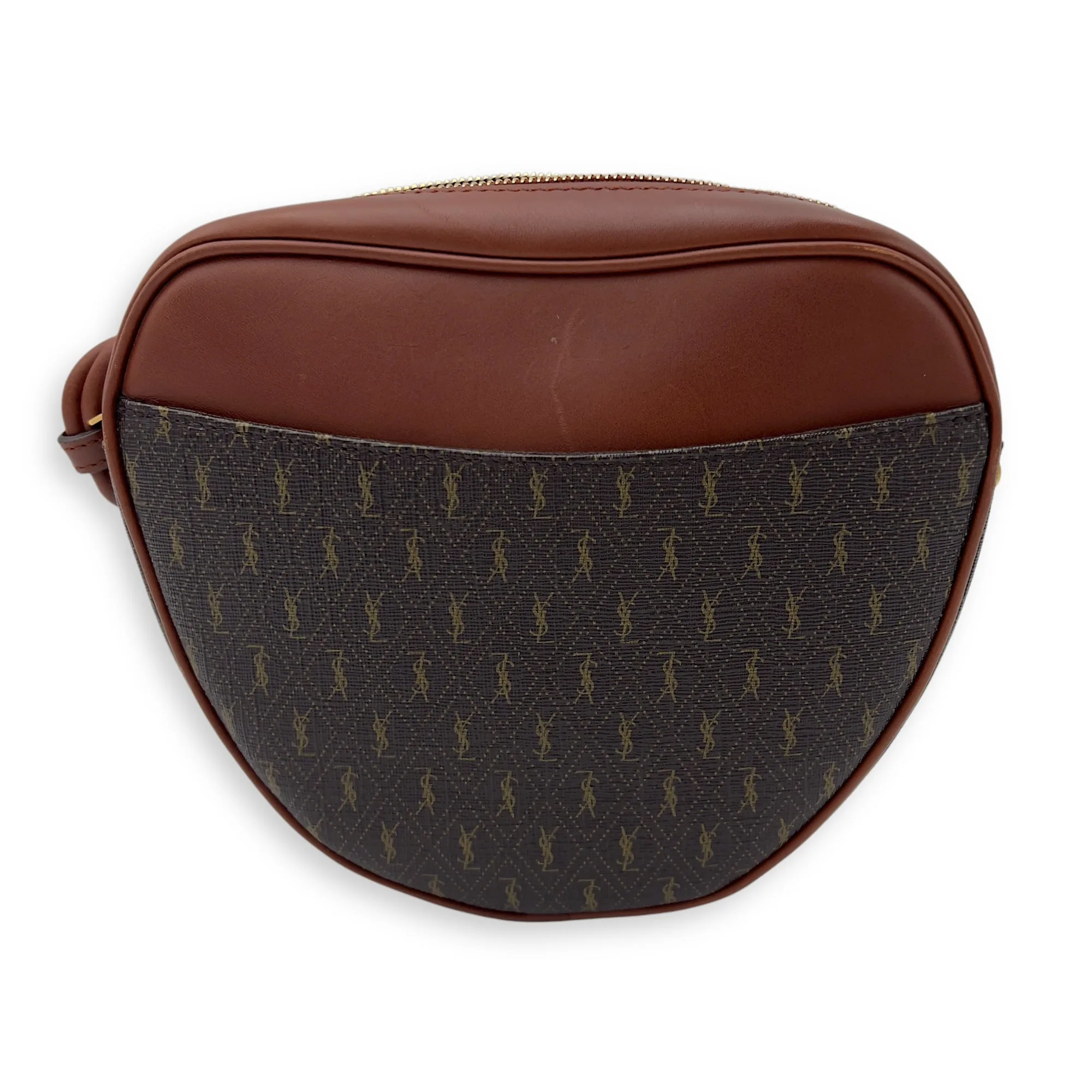 Mongramme Heart Crossbody Bag Black in Coated Canvas, Gold hardware