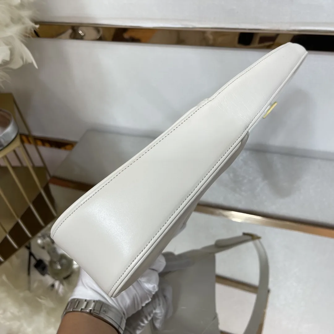 SAINT LAURENT YSL Croc-Embossed Le 5 à 7 Hobo Bag