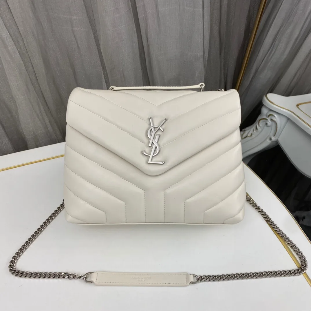 SAINT LAURENT Loulou Small Quilted Leather Shoulder Bag
