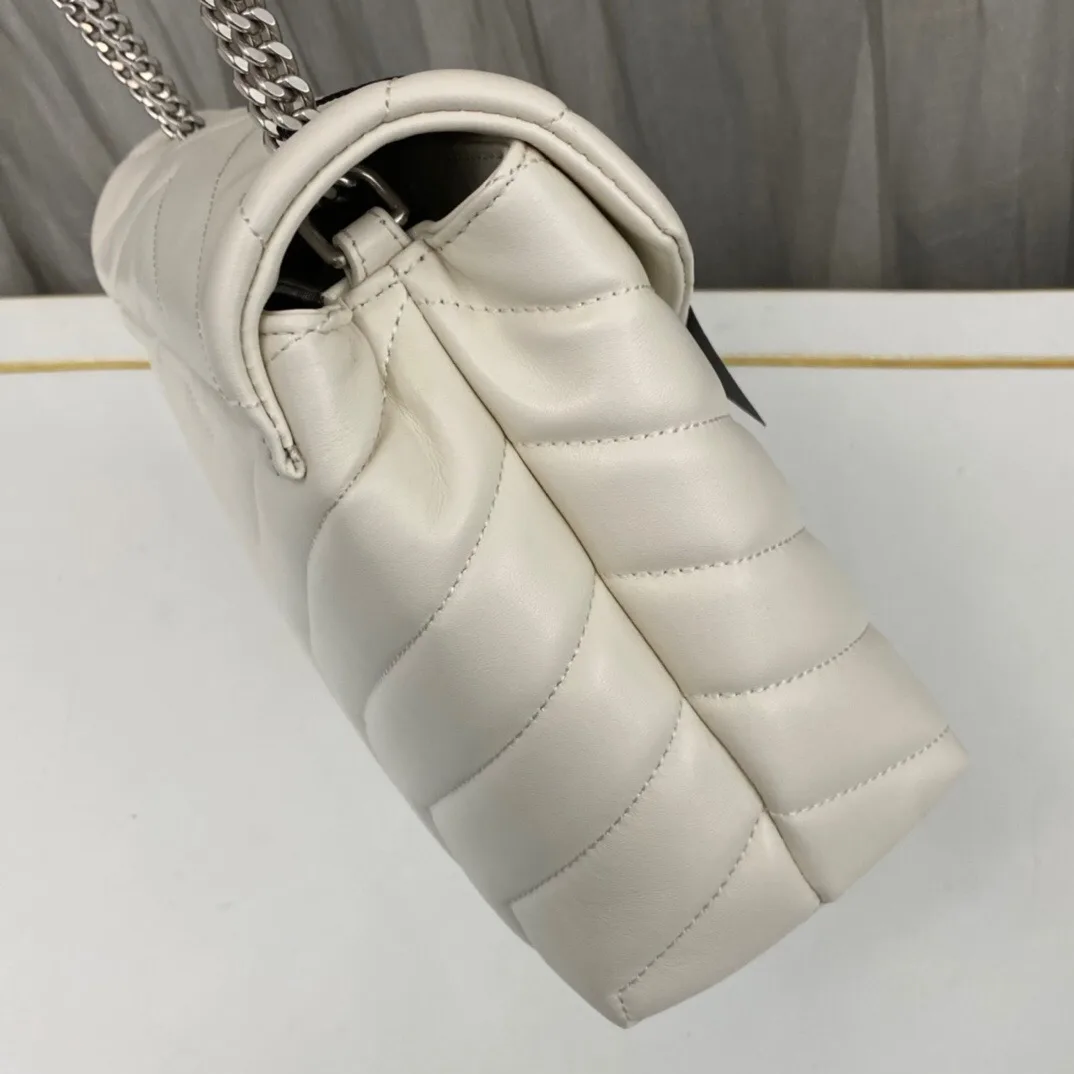 SAINT LAURENT Loulou Small Quilted Leather Shoulder Bag