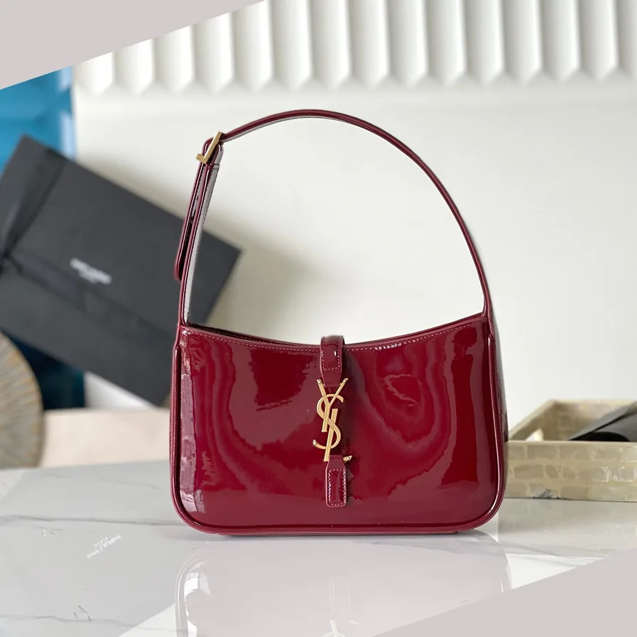 Saint Laurent YSL Le 5 à 7 hobo bag - Wine Bag